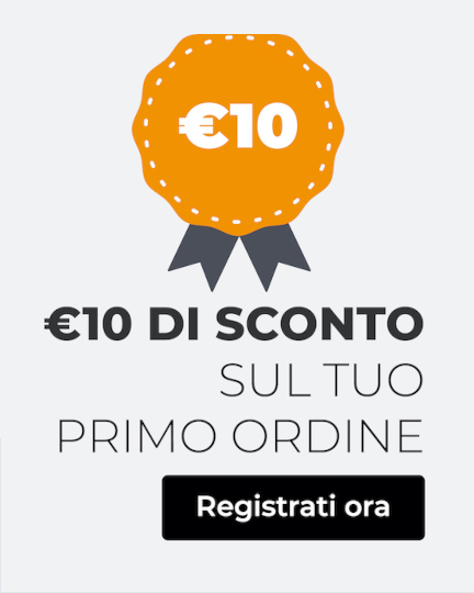 10 euro sconto di benvenuto - registrazione cliente